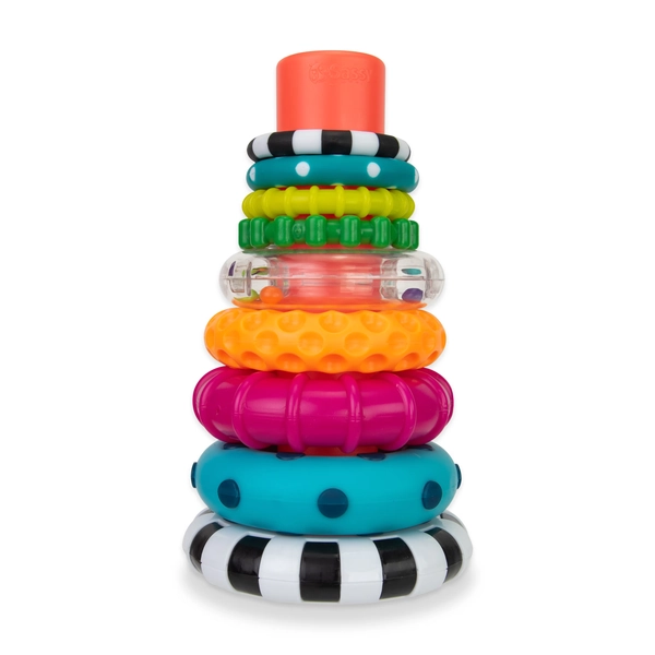 Sassy Stacks of Circles Stacking Ring STEM Learning Toy, 9 Piece Set, Ages 6 months and up - Walmart.com