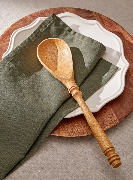 Mango-wood serving spoon
