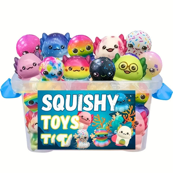 12/24 Kawaii Soft Toys with Slow Rebound Feature • Fidget Toy Package Toys • Animal Asoroth Octopus Soft Toy • Gift for Grandson • Squish and Squeeze Toys Suitable for Parties and Birthdays • School Awards • Suitable as Gifts for Boys