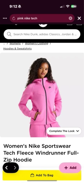 Women's Nike Sportswear Tech Fleece Windrunner Full-Zip Hoodie - Size XS