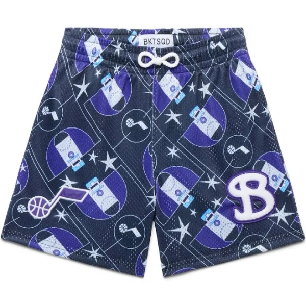Bucketsquad Nba Utah Jazz Court Youth Shorts Kids