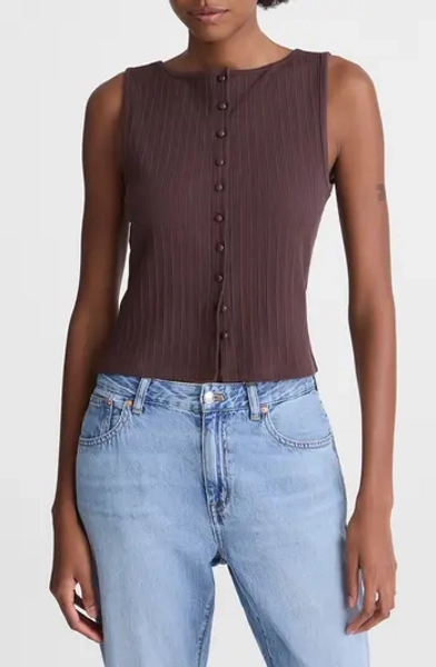 Rib Crewneck Vest Tank