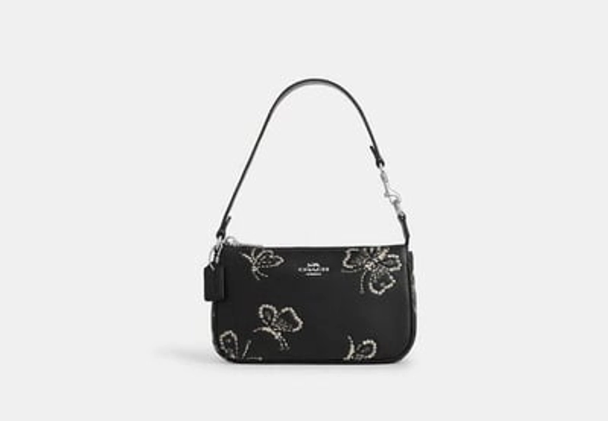 Coach Outlet Nolita 19 With Sparkly Butterfly Print - Silver