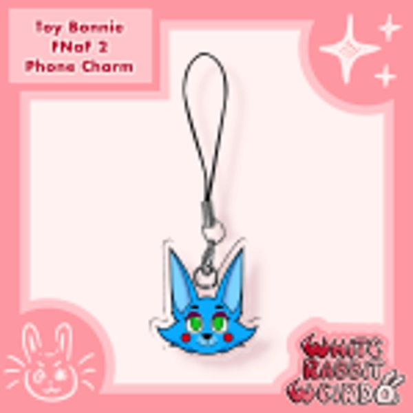 Toy Bonnie - FNaF 2 Phone Charm by WhiteRabbitWeirdo - ACGGOODS