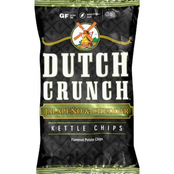 Old Dutch - Dutch Crunch Jalapeno & Cheddar Kettle Potato Chips - 9oz