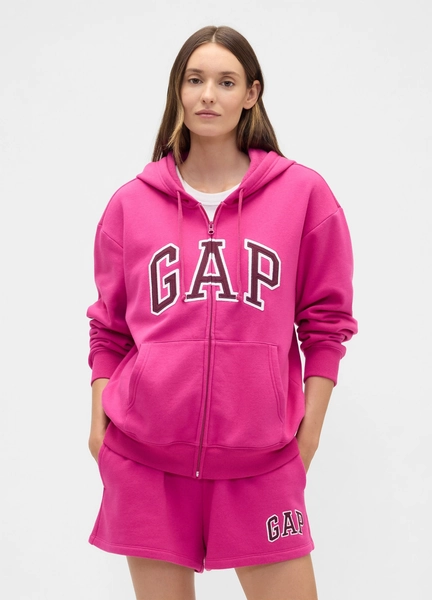 Felpa con cappuccio e logo  Donna