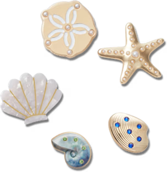 Gold Seashell 5 Pack