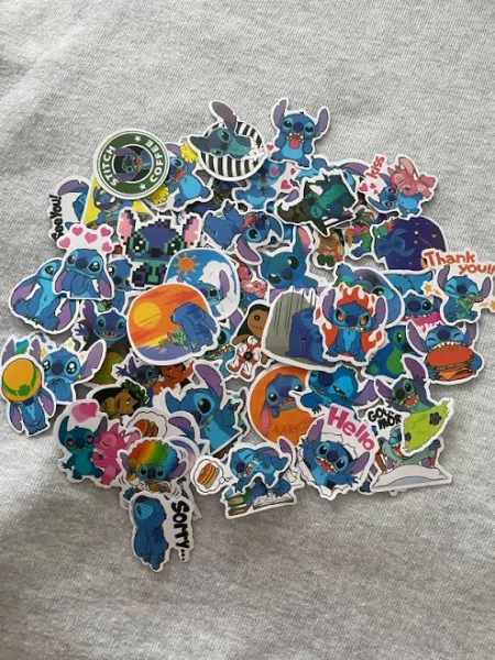 Stitch Stickers Random Pack: Waterproof Laptop/Water Bottle Decals