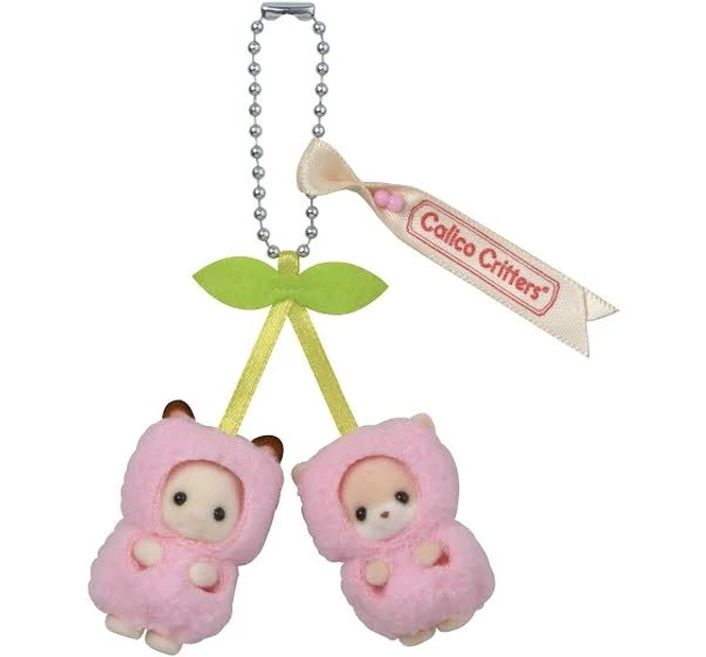 Calico Critters Sylvanian Families Cutie Cherries Keychain