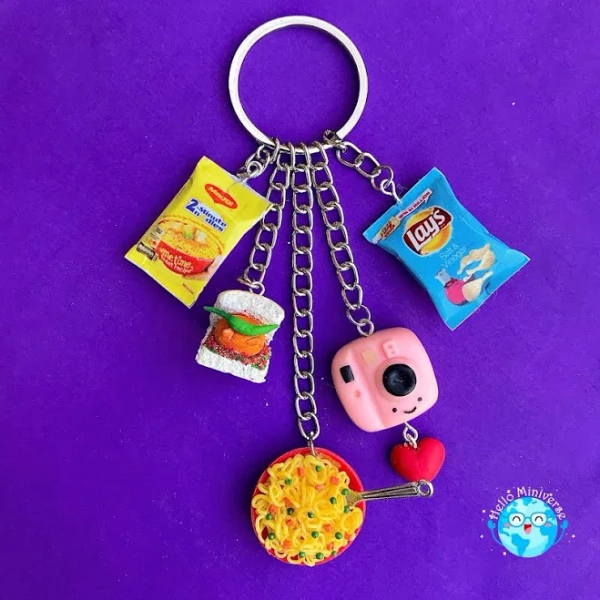 Dollhouse Food Keychain
