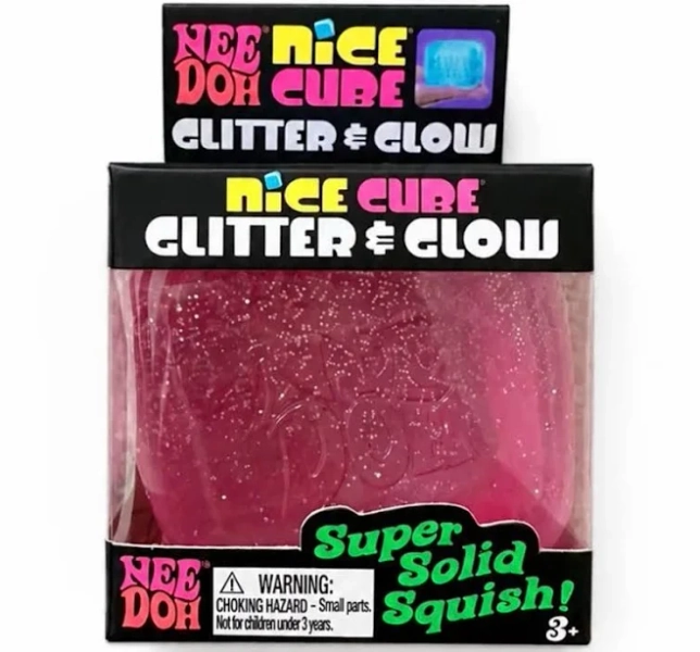NeeDoh Nice Cube Glitter & Glow