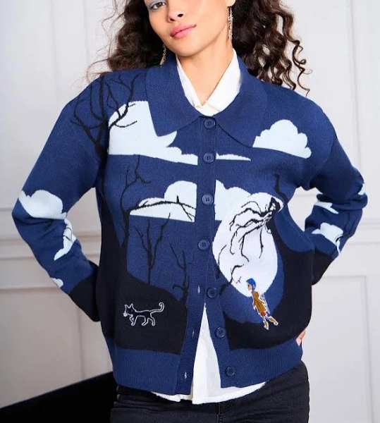 BoxLunch Exclusive Coraline Clouds Scenic Cardigan