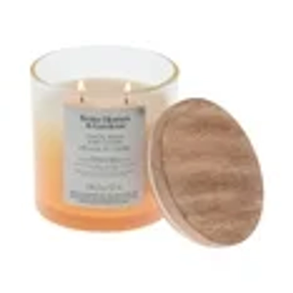 Better Homes & Gardens Scented 2-wick 12 oz. Parrafin Wax Ombre Jar Candle, Lemon Balm & Cedar
