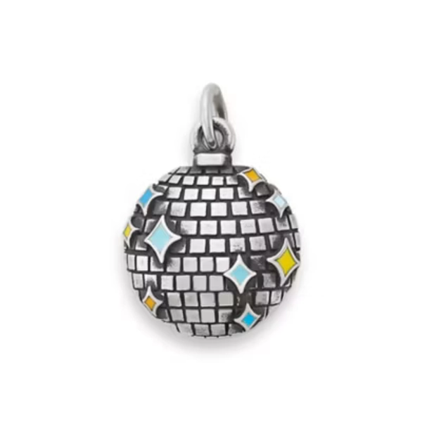 Enamel Disco Ball Charm 