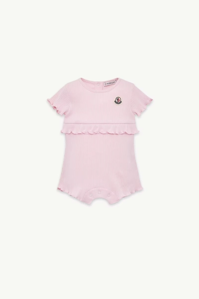 Ruffled Cotton Romper Size: 3/6M