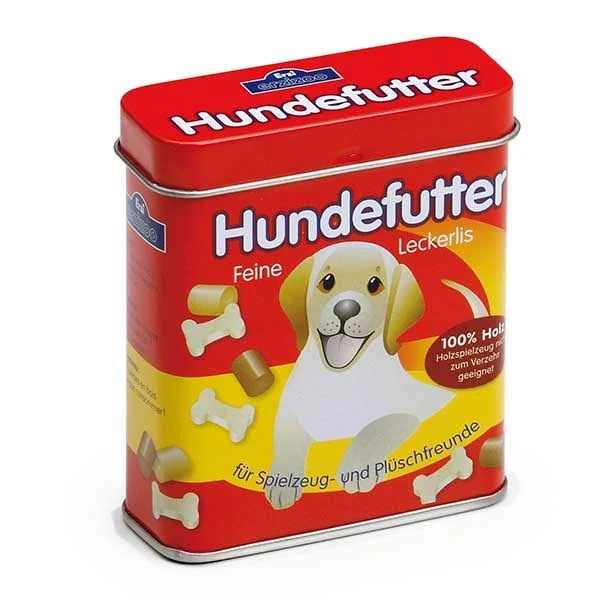 Erzi Dog Food in a Tin Pretend Food