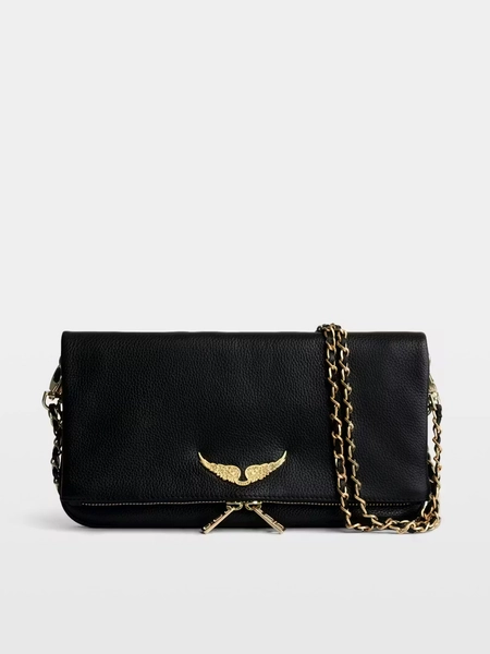 Rock Pouch in Black Leather