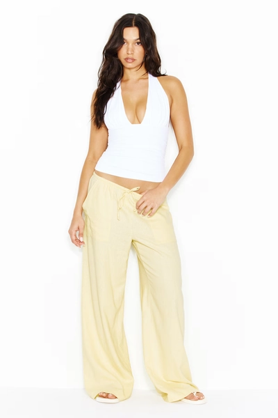 Millie Linen Pull-On Pants