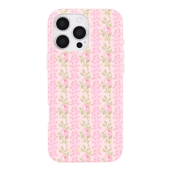 LoveShackFancy x Target – Case-Mate Blooming Heirloom iPhone 16 Pro Max Case with MagSafe Strawberry Macaroon