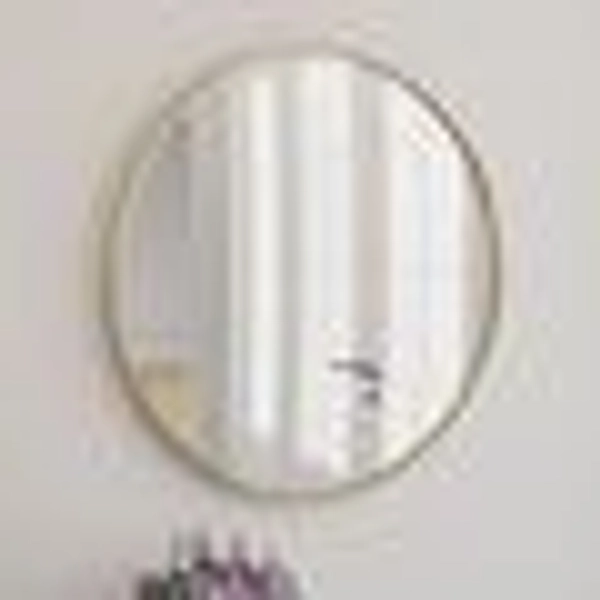 Design House Kenna 36" Round Wall Accent Mirror, Size:36" dia. x 1.1", Gold