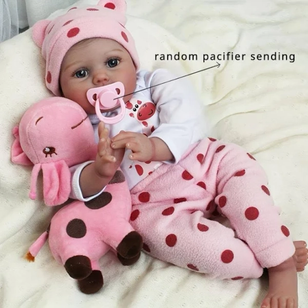Lifelike 55cm Soft Silicone Reborn Baby Doll
