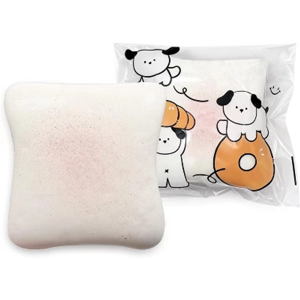 Link Bread Butter Squishy,Slow Rising Squishy, Stress Balls, Fidget Toy White (1pk)