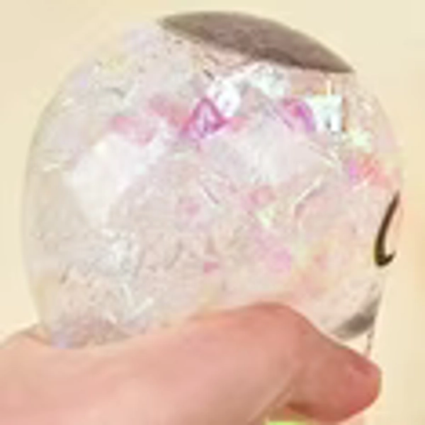 Glitter Dumpling Squishies, Simulated Steamed Bun Toy Stress Relief Slow Rising Bun Sensory Toy Office Home Relaxation Soft Stress Ball Bun Squeeze Fidget Toy