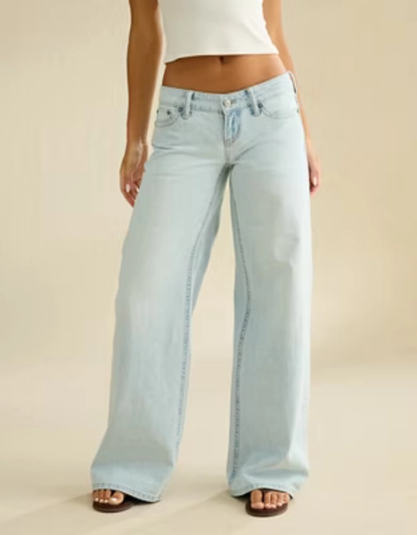 AE Lowest-Rise Baggy Wide-Leg Jean