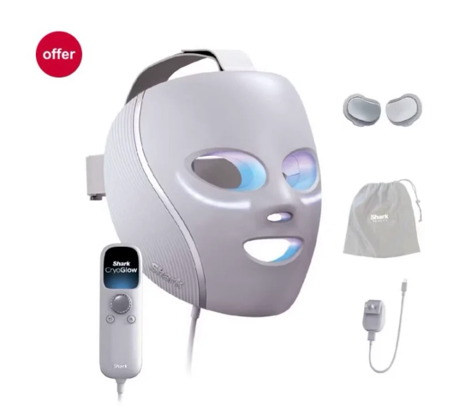 Shark Cryoglow Under-Eye Cooling and LED Anti-Ageing & Blemish Repair Mask Lilac Chill FW312UKPL