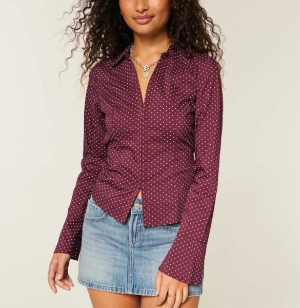 Hollister Women's Bell Sleeve Shirt