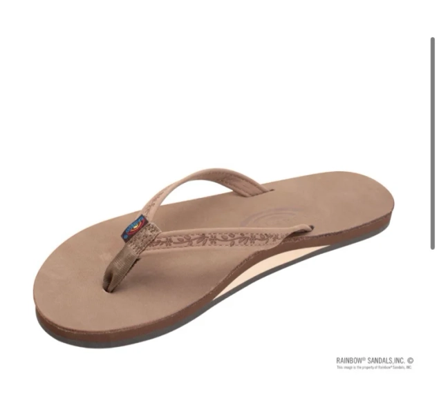 Las Flores - Single Layer Premier Leather with a Floral 1/2" Narrow Strap