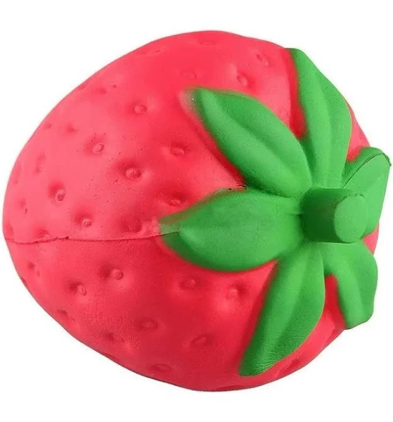 Jumbo Strawberry Scented Squishy Antistress Toy - Slow Rising Squeeze Fun (Strawberries)