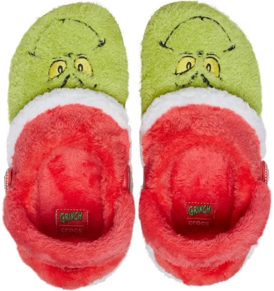 Crocs Kids' The Grinch Classic Lined Clogs