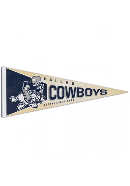 Dallas Cowboys 12x30 inch Retro Pennant - Navy Blue