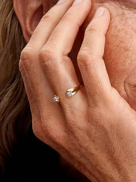 Shooting Stars Open Ring | Gold plated | Pandora US