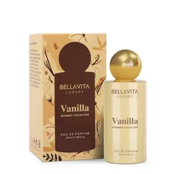Bellavita Luxury Vanilla Eau De Parfum 100ML | Sweet Gourmand Women Perfume | Creamy Coconut & Musk Fragrance | Long Lasting Perfume for Women | Women Perfume Gift Set | Women’s Day