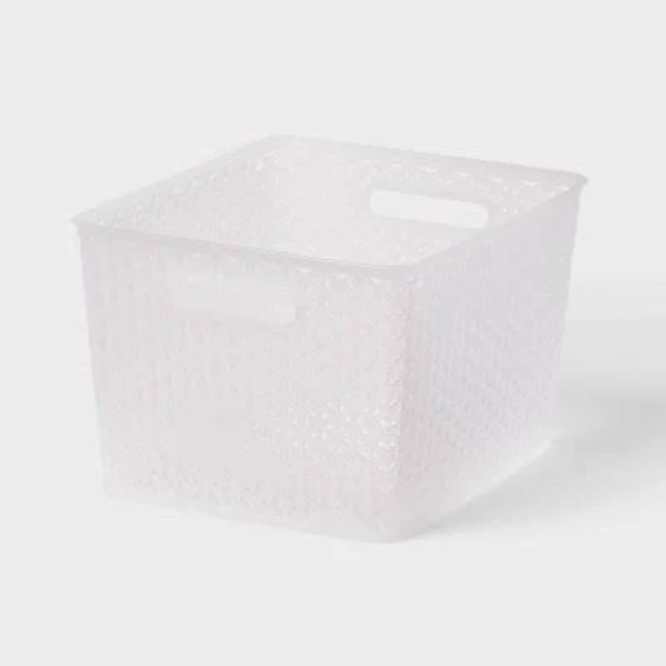 Brightroom Large Y-Weave Decorative Storage Basket