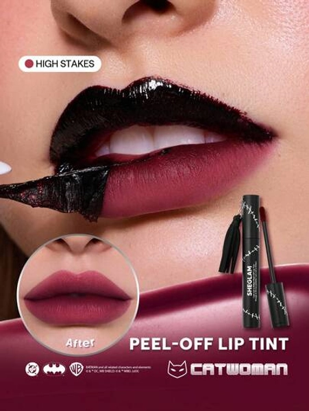 CATWOMAN™ | SHEGLAM I Am Not A Kitten Tinta Per Labbra Peel-Off-High Stakes Marchio Bellezza Trucco Cosmetico Per Donne Ragazze Perfetto Per Autunno Inverno Ideale Per Y2K Elegante Moda Adatto Per Compleanno Natale Presente Festa Pronto Migliore Colore