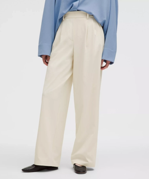 Daydrift High-Rise Wide-Leg Trouser *Regular - Light Ivory - XL