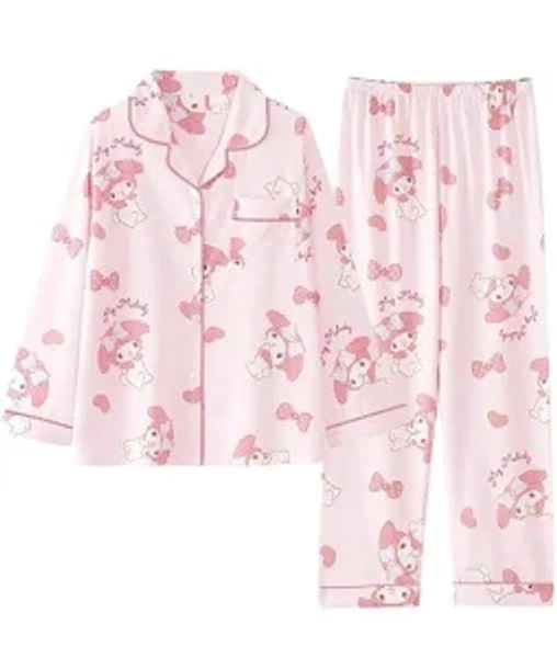 My Melody Long-Sleeved Cartoon Pajamas Set