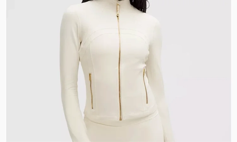 Define Cropped Jacket *Nulu - White/Gold/Gold - 12