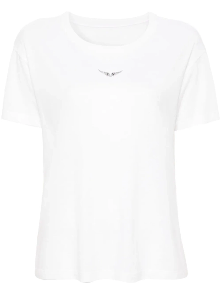 Zadig&Voltaire Marta wings-appliqué T-shirt | White | FARFETCH