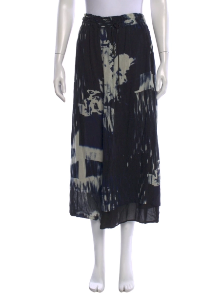 Printed Wide Leg Pants