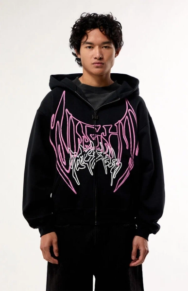 x Pacsun Night Reaper Zip Up Hoodie
