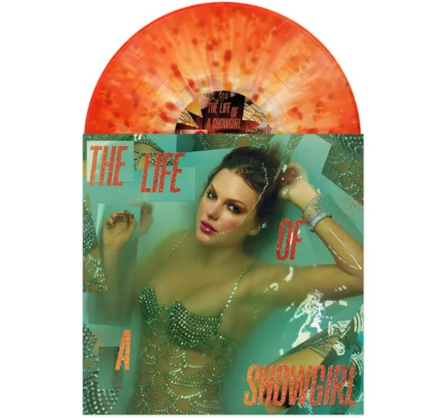 Taylor Swift: The Life of a Showgirl: Lit My Sky Up Orange Metallic Vinyl PREORDER