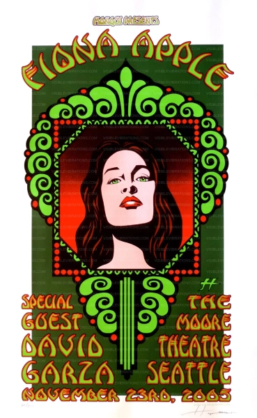 Fiona Apple Concert Poster 2005 Justin Hampton