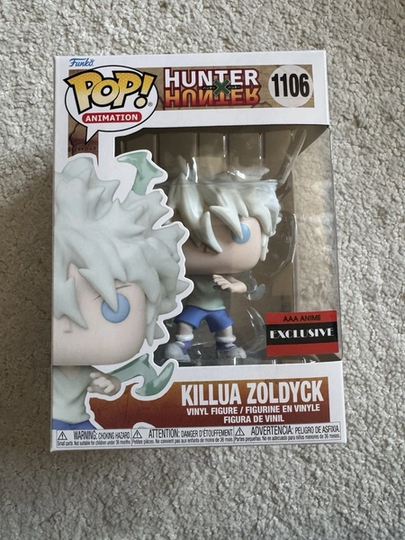 FUNKO POP KILLUA ZOLDYCK GODSPEED HUNTER X HUNTER #1106 AAA ANIME W/PROTECTOR