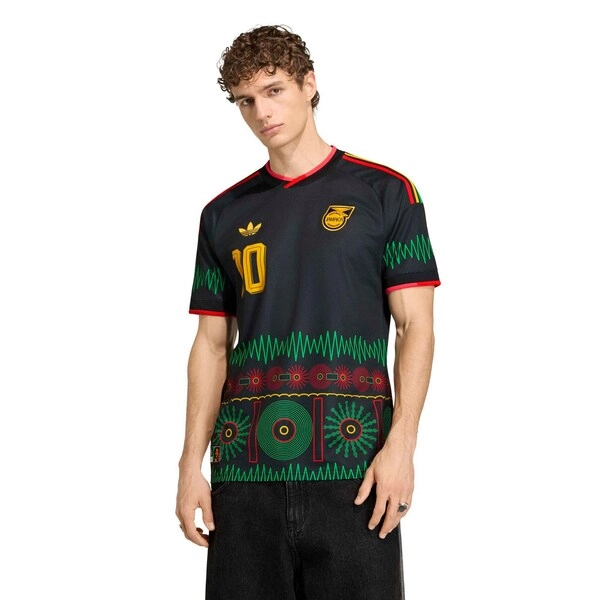 Bob Marley Jamaica National Team adidas 2026 Away Replica Jersey - Black