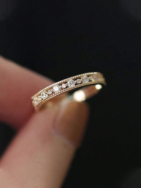 1pc S925 Sterling Silver Delicate Retro Court Style Vintage Ring For Women Fine Ladies Jewelery Gift Women's Fashion Accessories