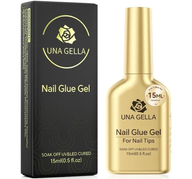 Una Gella Extra Short Square Nail Tips, 312pcs Xs Square Gel Nail